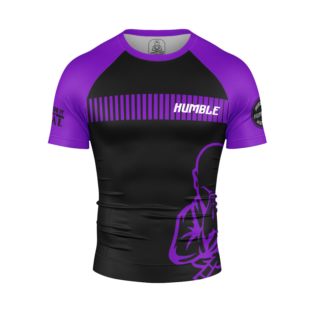 Humble Ranked Rash Guard Purple - The Fight Club