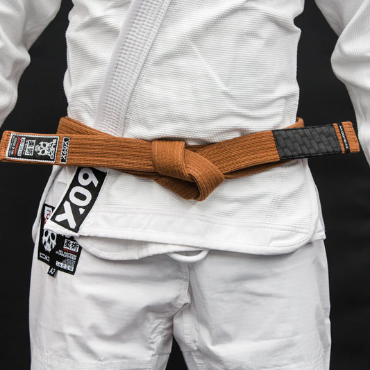 Budo Premium Jiu-Jitsu Belt Brown - The Fight Club