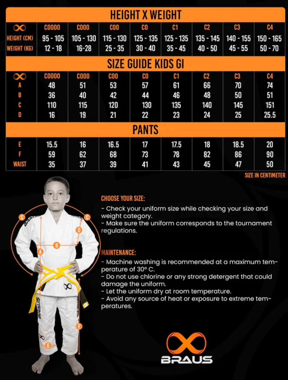 Braus Pro Light Toddler BJJ Gi Under 6 Years - The Fight Club