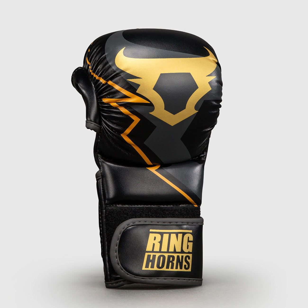 Venum Ringhorns Charger MMA Sparring Gloves Black/Gold - The Fight Club