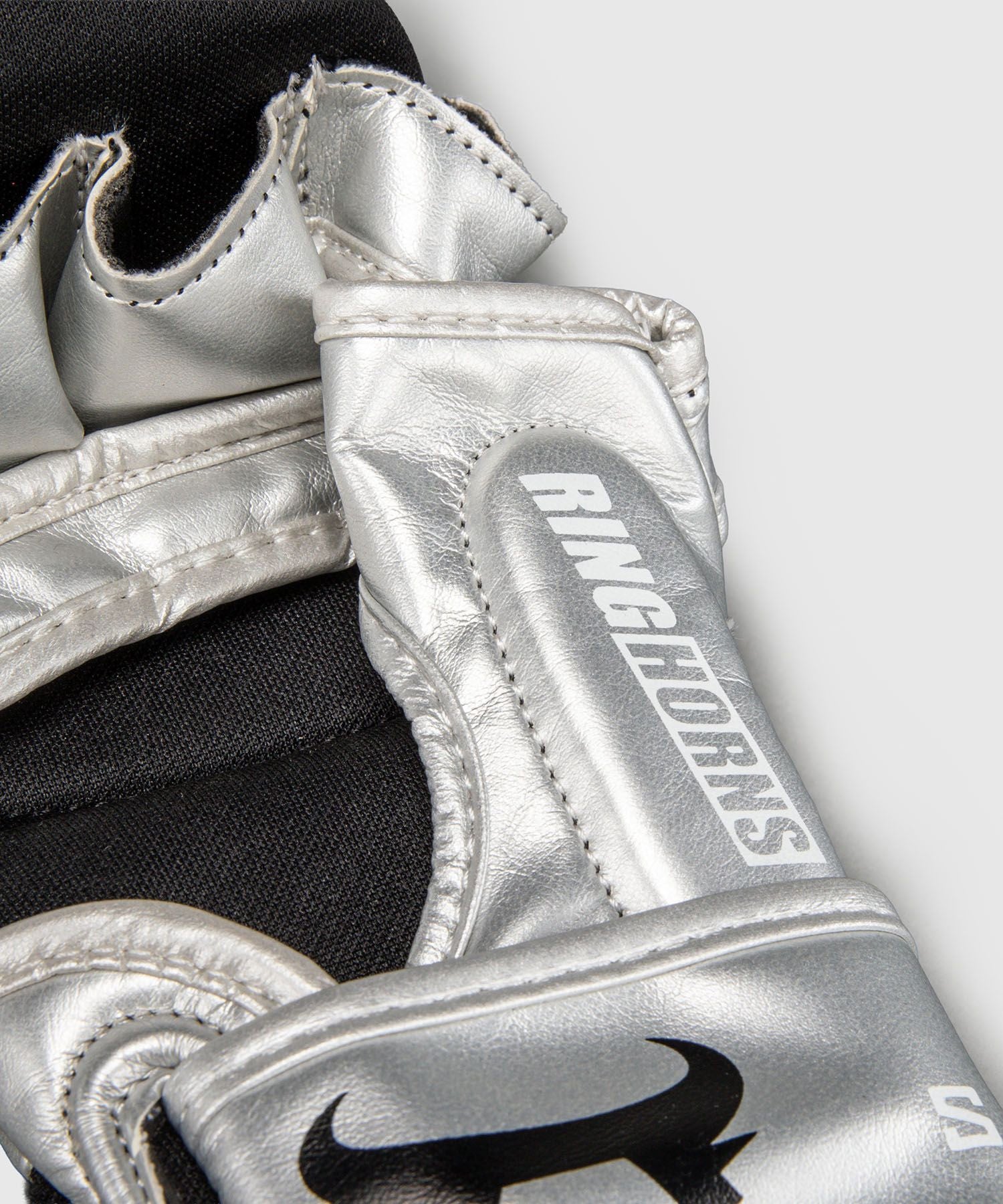 Venum Ringhorns Charger MMA Sparring Gloves Silver/Black - The Fight Club