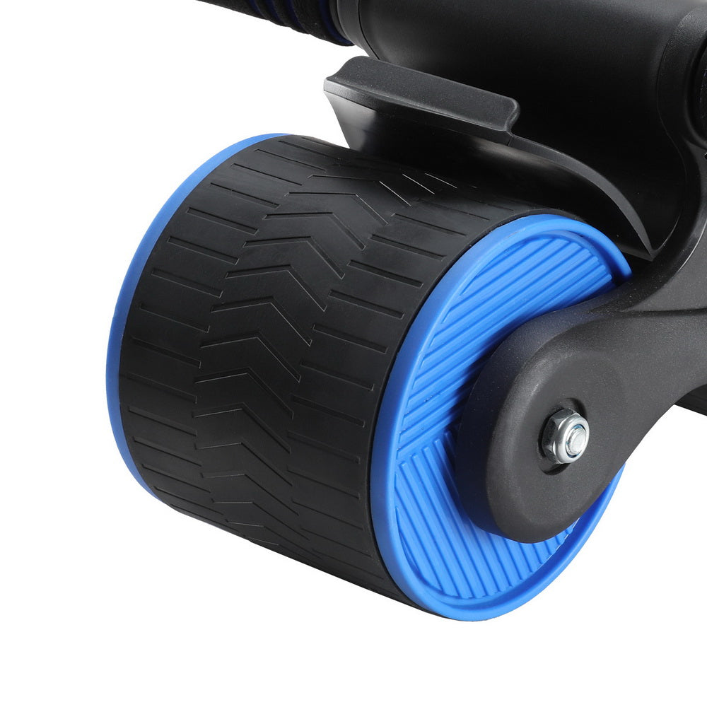 Everfit Ab Roller Automatic Rebound Abdominal Wheel Home Gym Workout Blue - The Fight Club