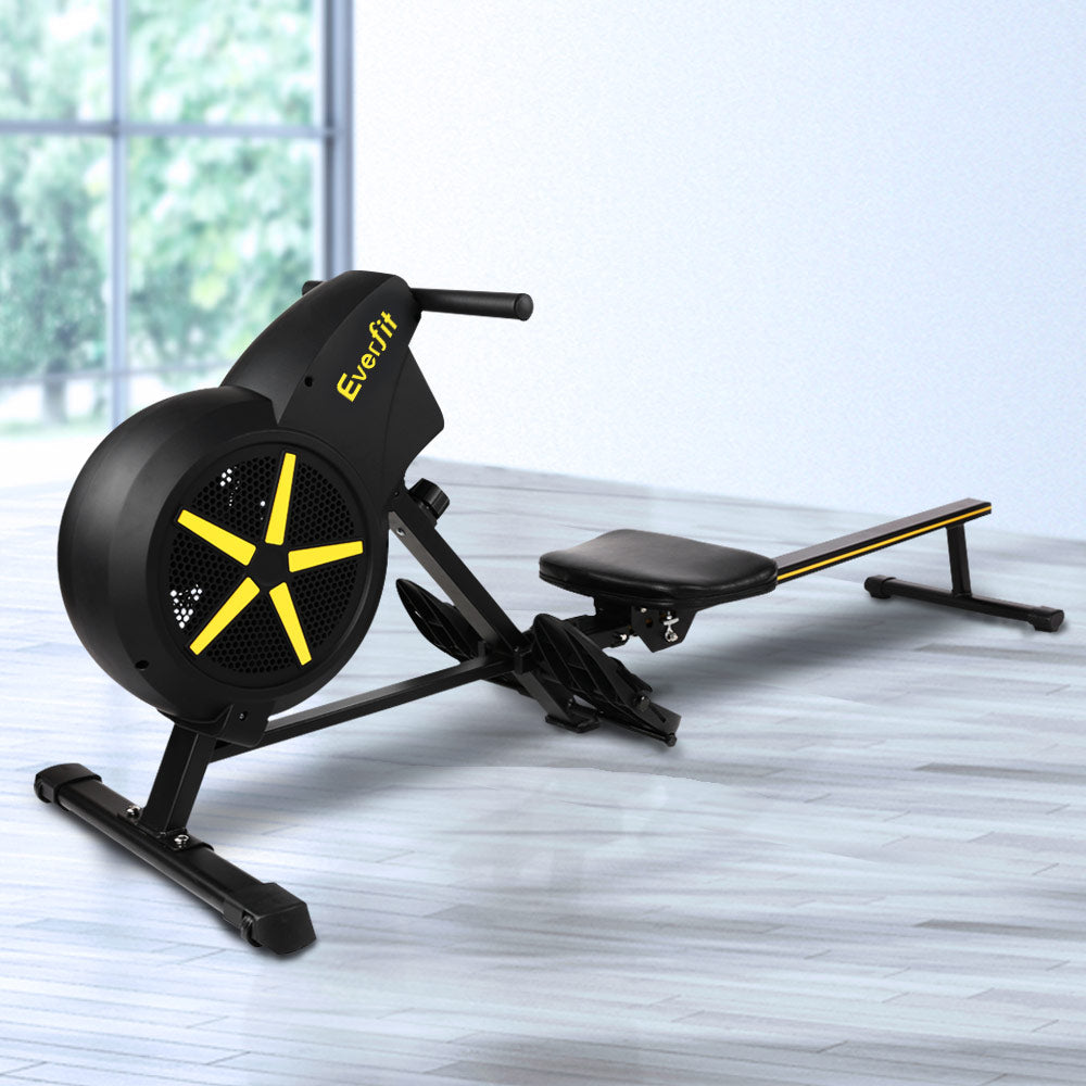 Everfit Rowing Machine Air Rower Exercise Fitness Gym Home Cardio - The Fight Club