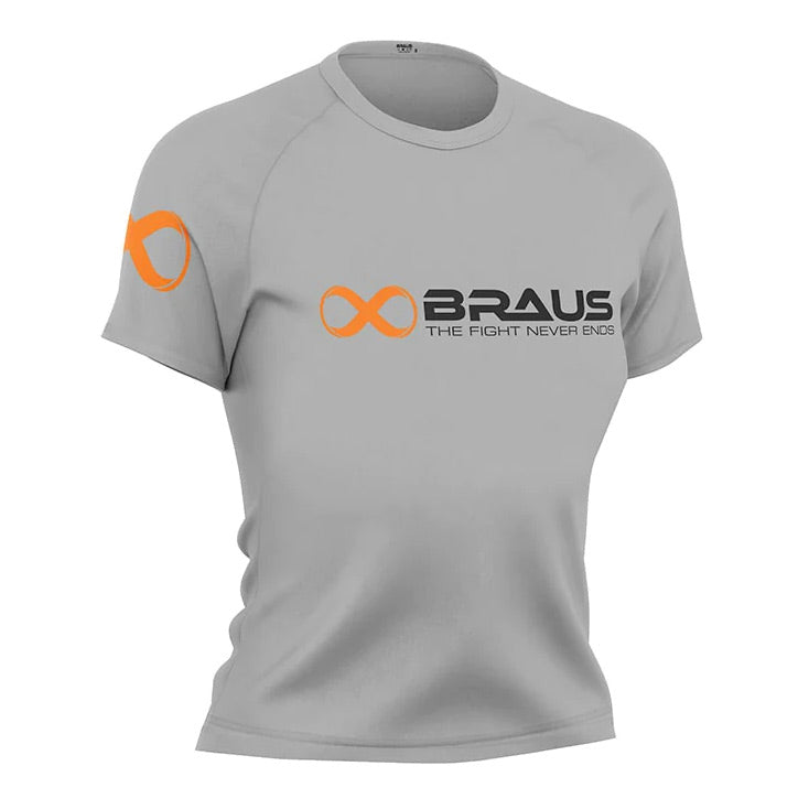 Braus Competition Kids Ranked Rash Guard Grey - The Fight Club