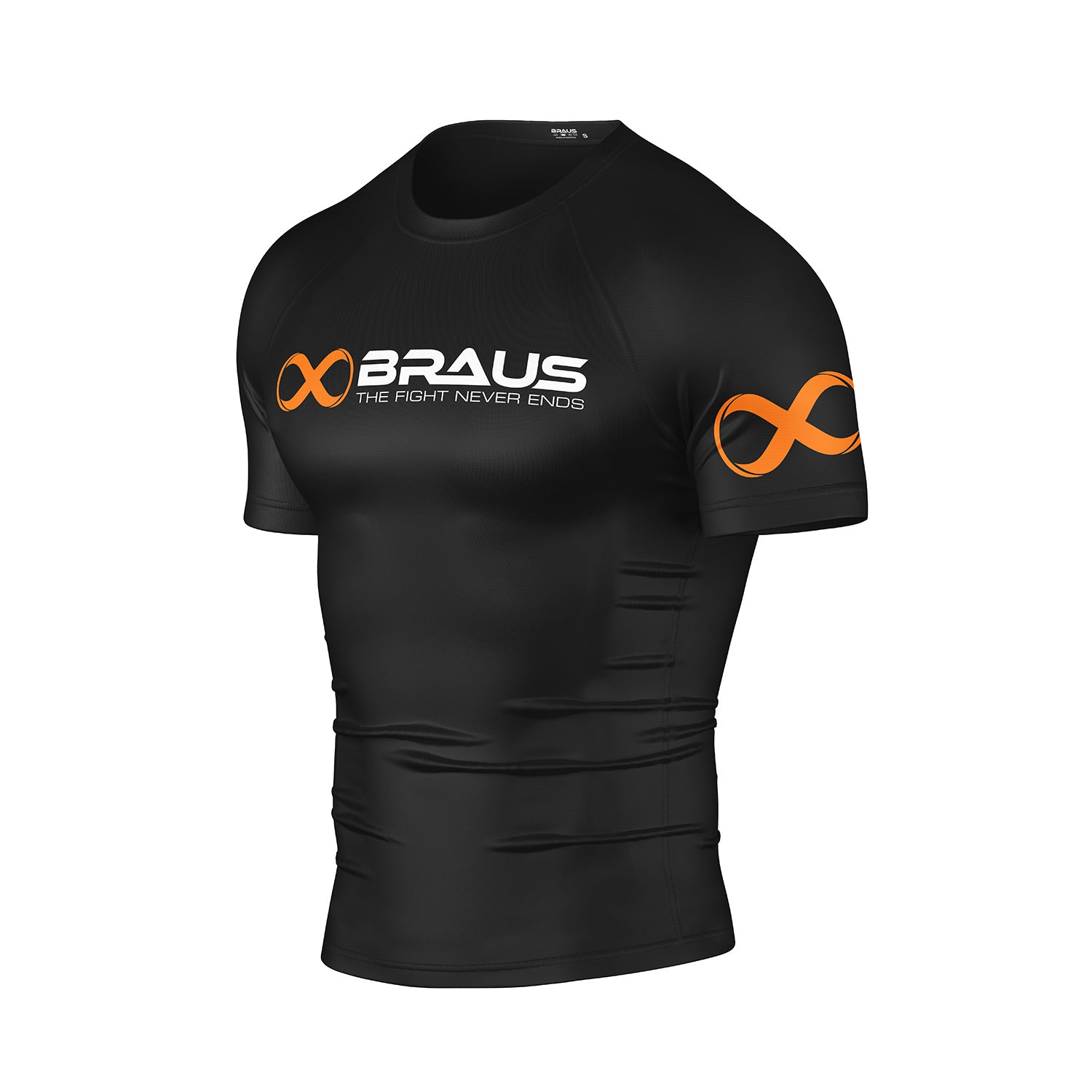 Braus Competition No Gi Rash Guard Black - The Fight Club