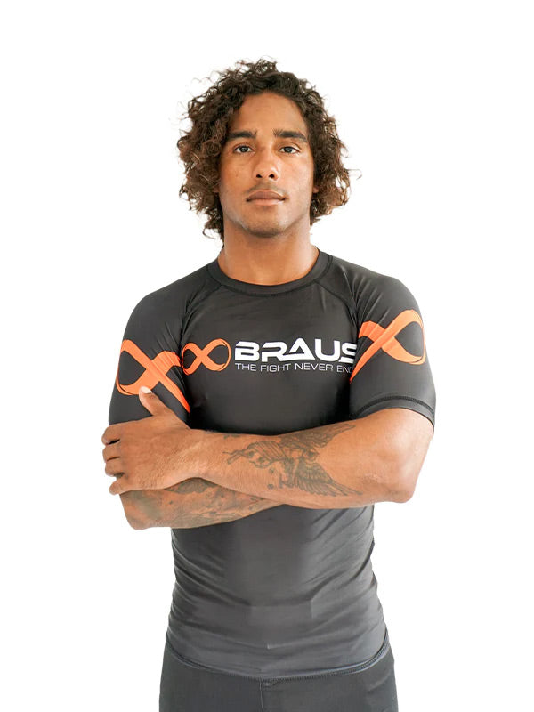 Braus Competition No Gi Rash Guard Black - The Fight Club