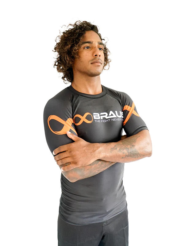 Braus Competition No Gi Rash Guard Black - The Fight Club