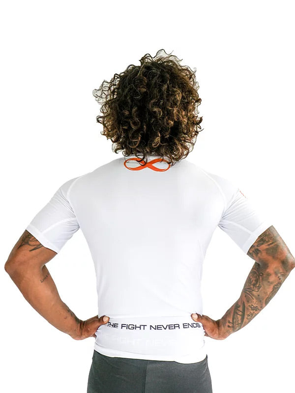 Braus Competition No Gi Rash Guard White - The Fight Club