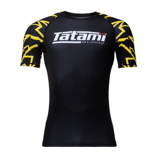 Tatami Recharge Rash Guard Yellow Bolt - The Fight Club