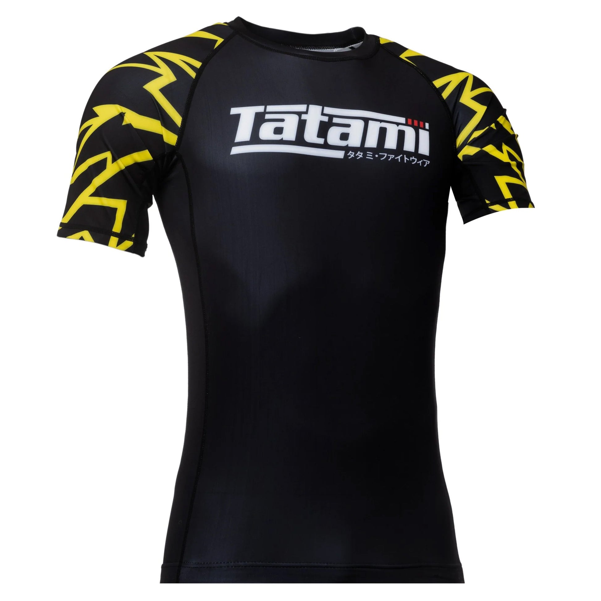 Tatami Recharge Rash Guard Yellow Bolt - The Fight Club