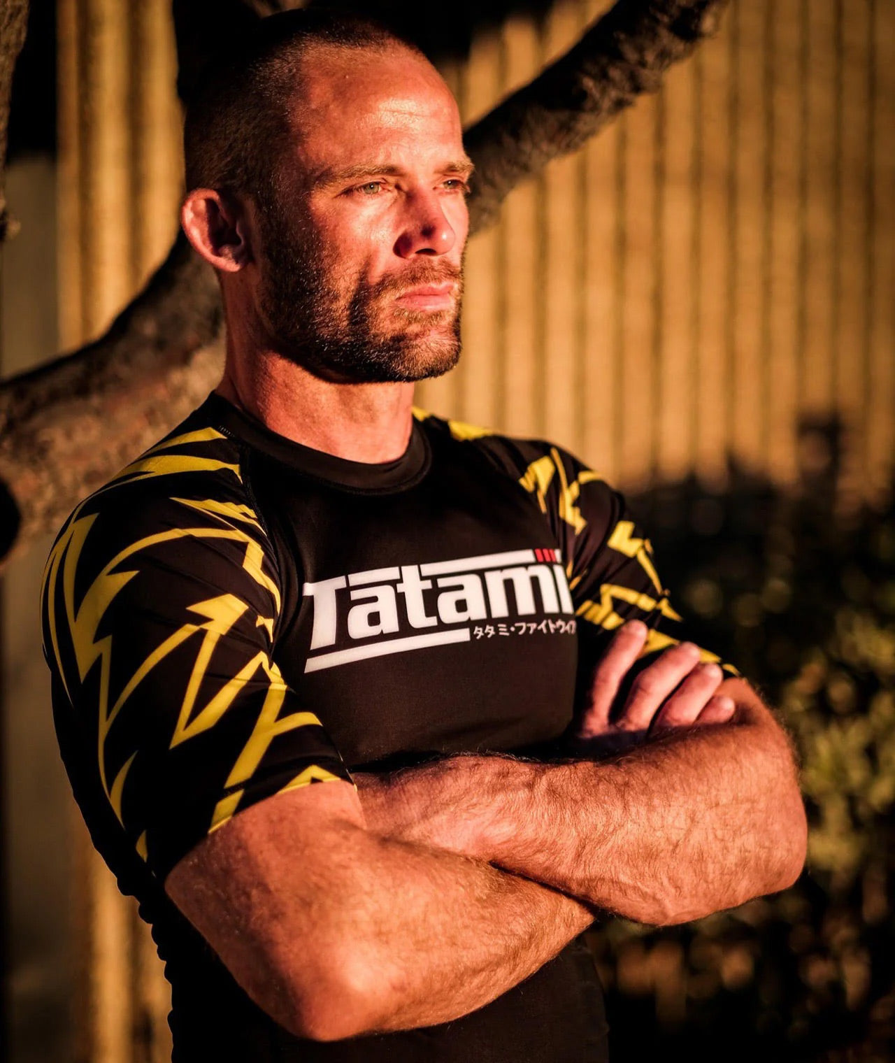 Tatami Recharge Rash Guard Yellow Bolt - The Fight Club