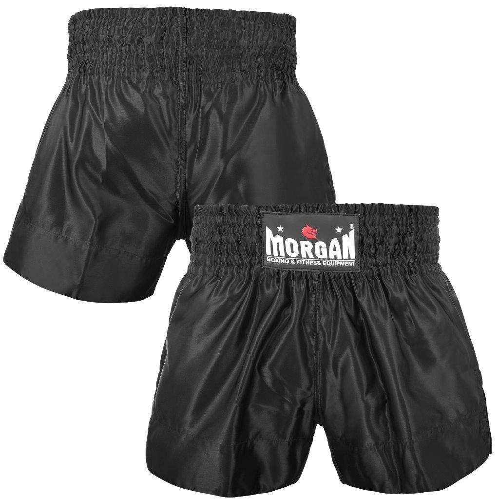 Morgan Muay Thai Shorts - Black - The Fight Club