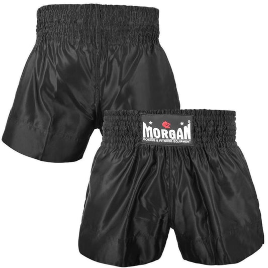 Morgan Muay Thai Shorts - Black - The Fight Club