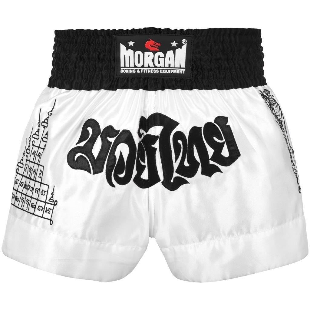 Morgan V2 White Tiger Muay Thai Shorts - The Fight Club