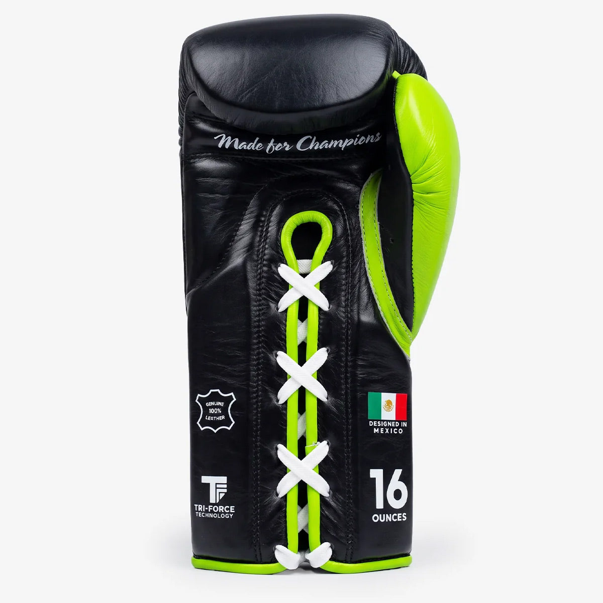 BoxElite S-Pro Series Boxing Gloves Black/Neon Laces - The Fight Club