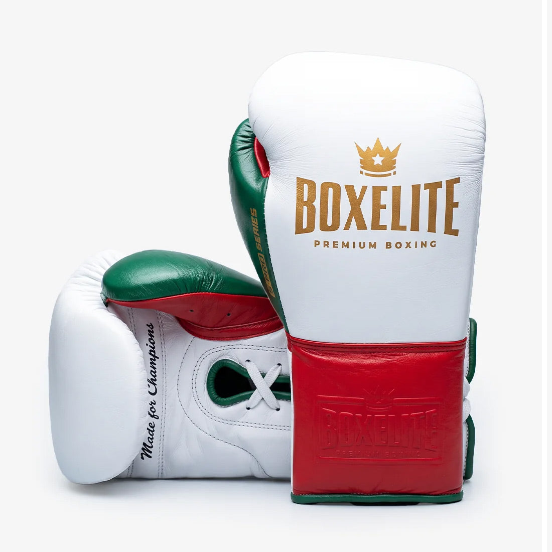 BoxElite S-Pro Series Boxing Gloves MX Tri-Color Laces - The Fight Club