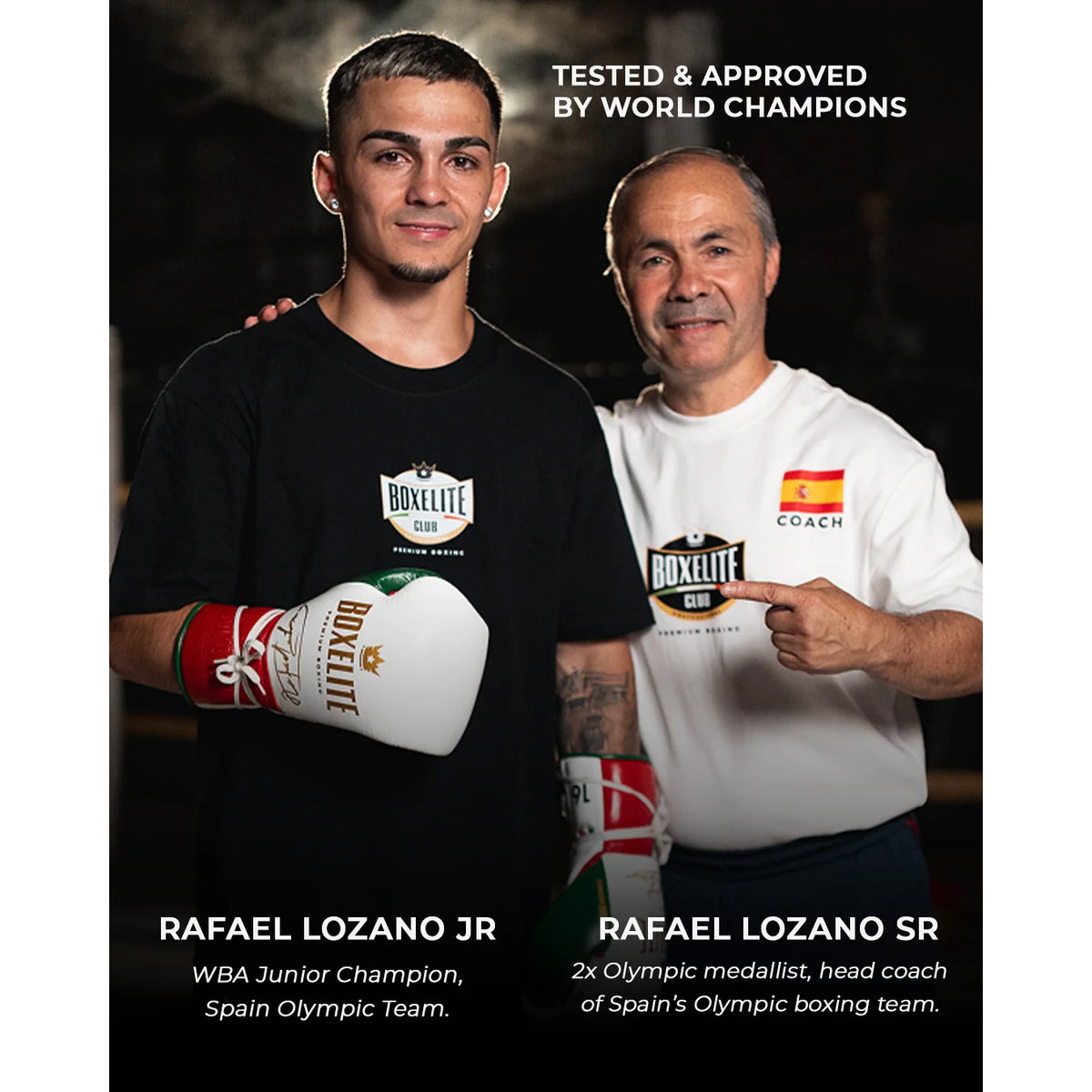 BoxElite S-Pro Series Boxing Gloves MX Tri-Color Laces - The Fight Club