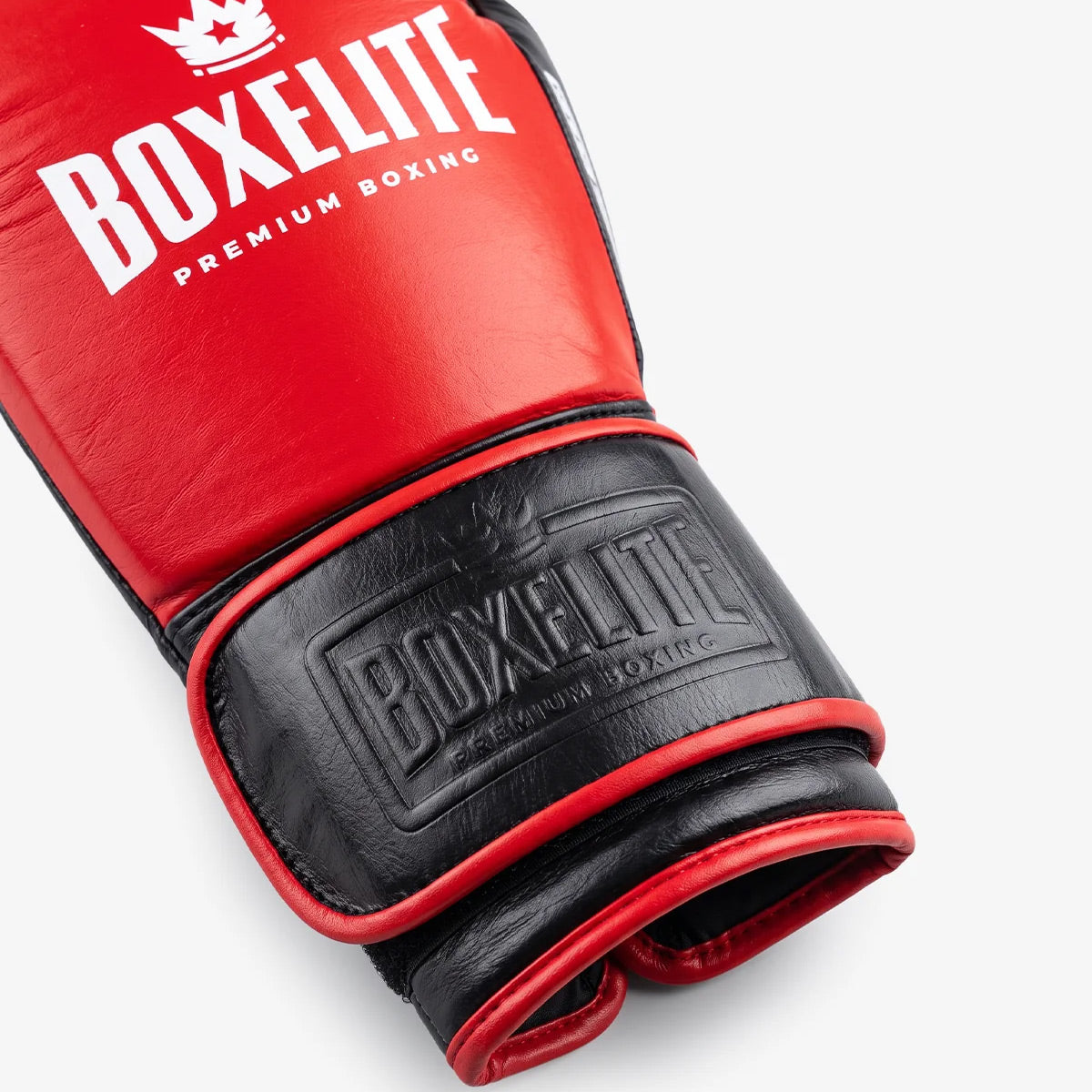 BoxElite S-Pro Series Boxing Gloves Red/Black Velcro - The Fight Club