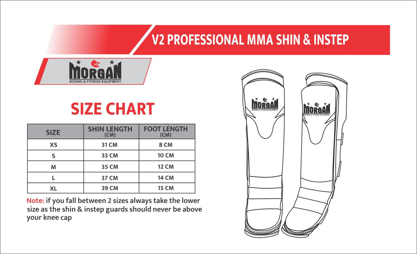 Morgan V2 Professional Neoprene Shin & Instep - The Fight Club