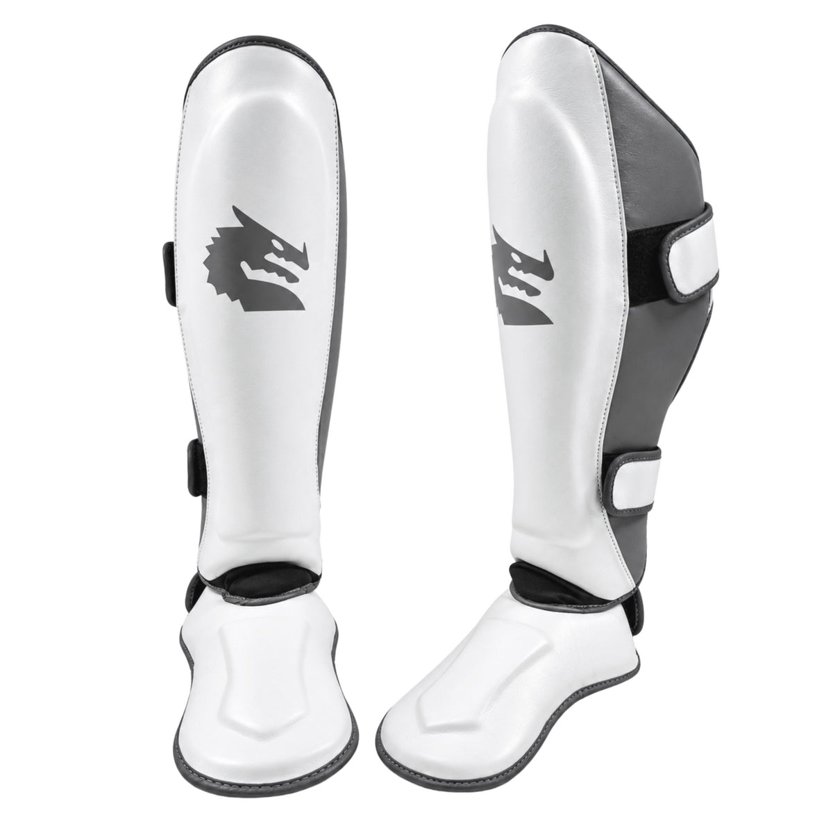 Morgan White Knight Shin & Instep Protectors - The Fight Club