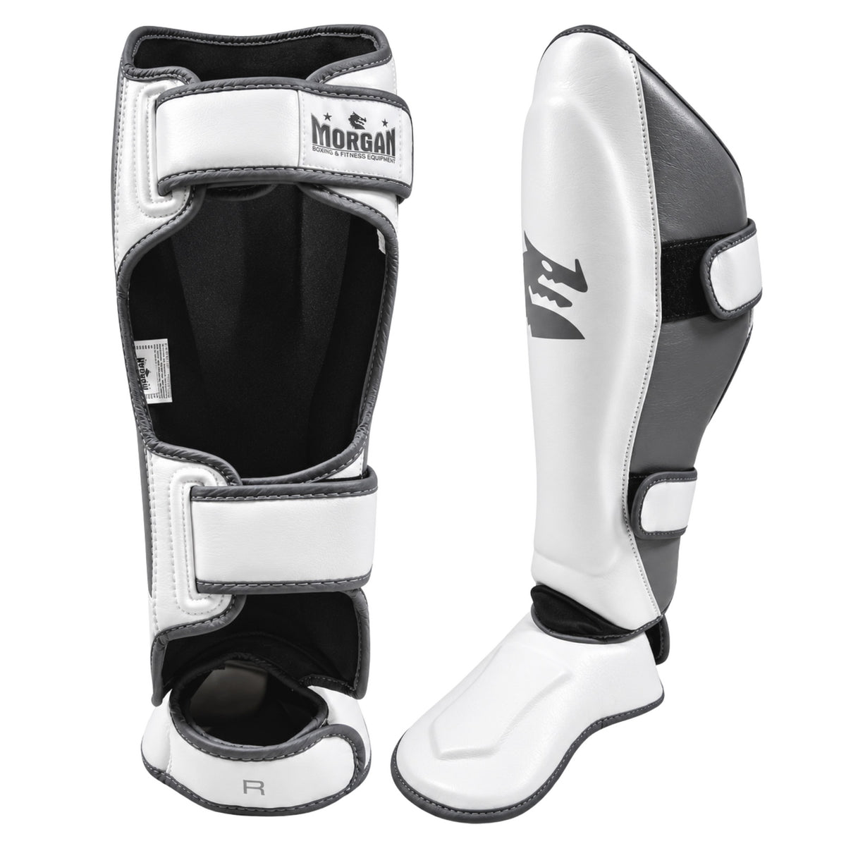 Morgan White Knight Shin & Instep Protectors - The Fight Club