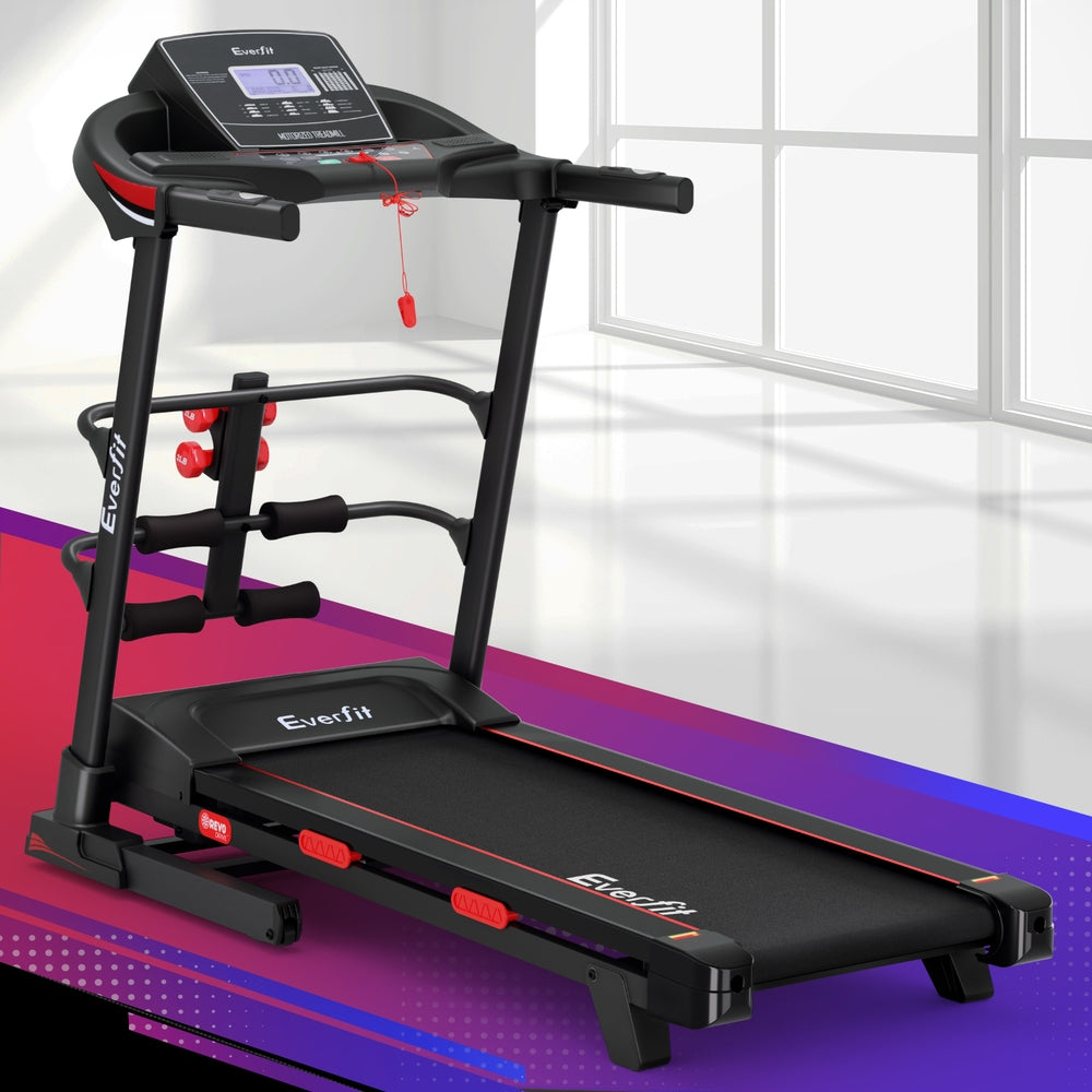 Everfit Treadmill Electric Home Gym Fitness Exercise Machine w/ Sit Up Bar 420mm - The Fight Club