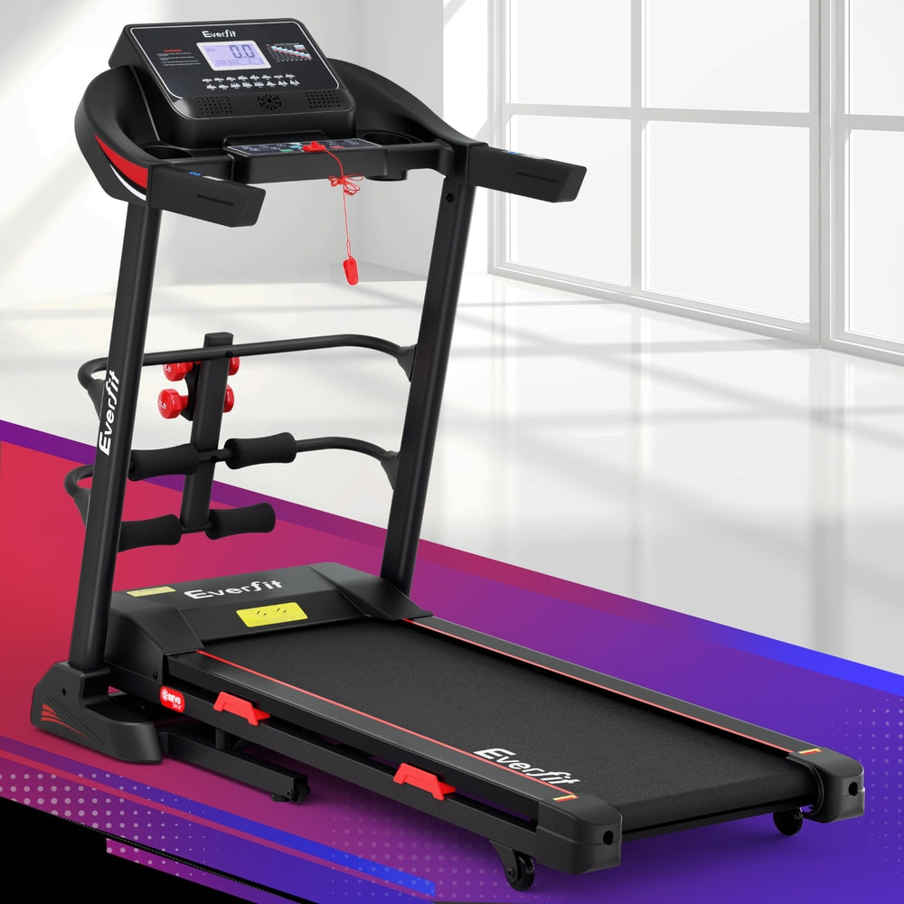 Everfit Treadmill Electric Home Gym Fitness Exercise Machine w/ Sit Up Bar 450mm - The Fight Club