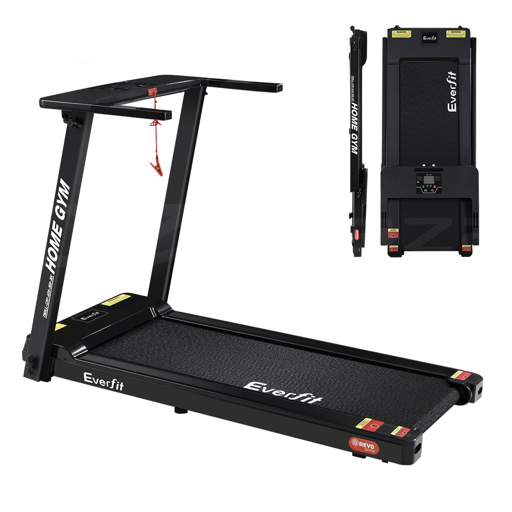 Everfit Treadmill Electric Home Gym Fitness Exercise Fully Foldable 420mm Black - The Fight Club