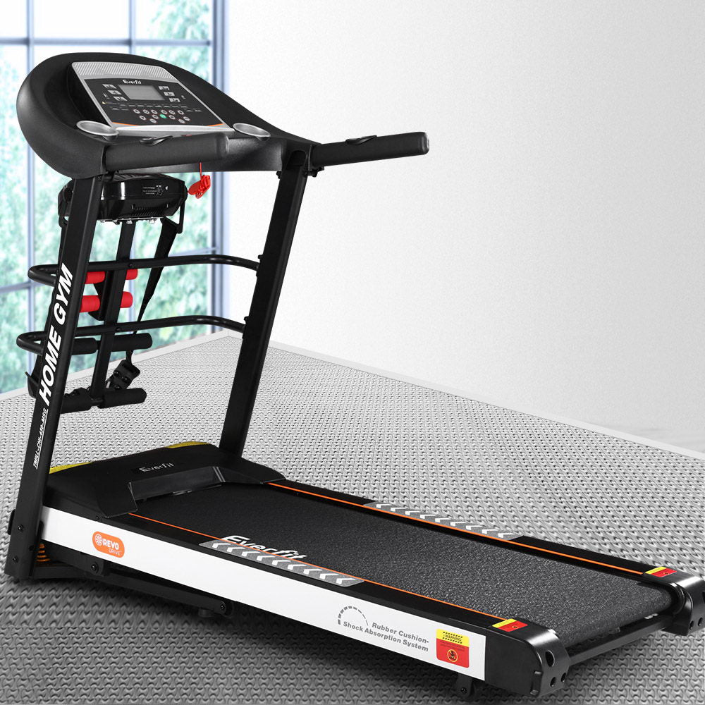 Everfit Treadmill Electric Home Gym Fitness Exercise Machine w/ Massager 450mm - The Fight Club