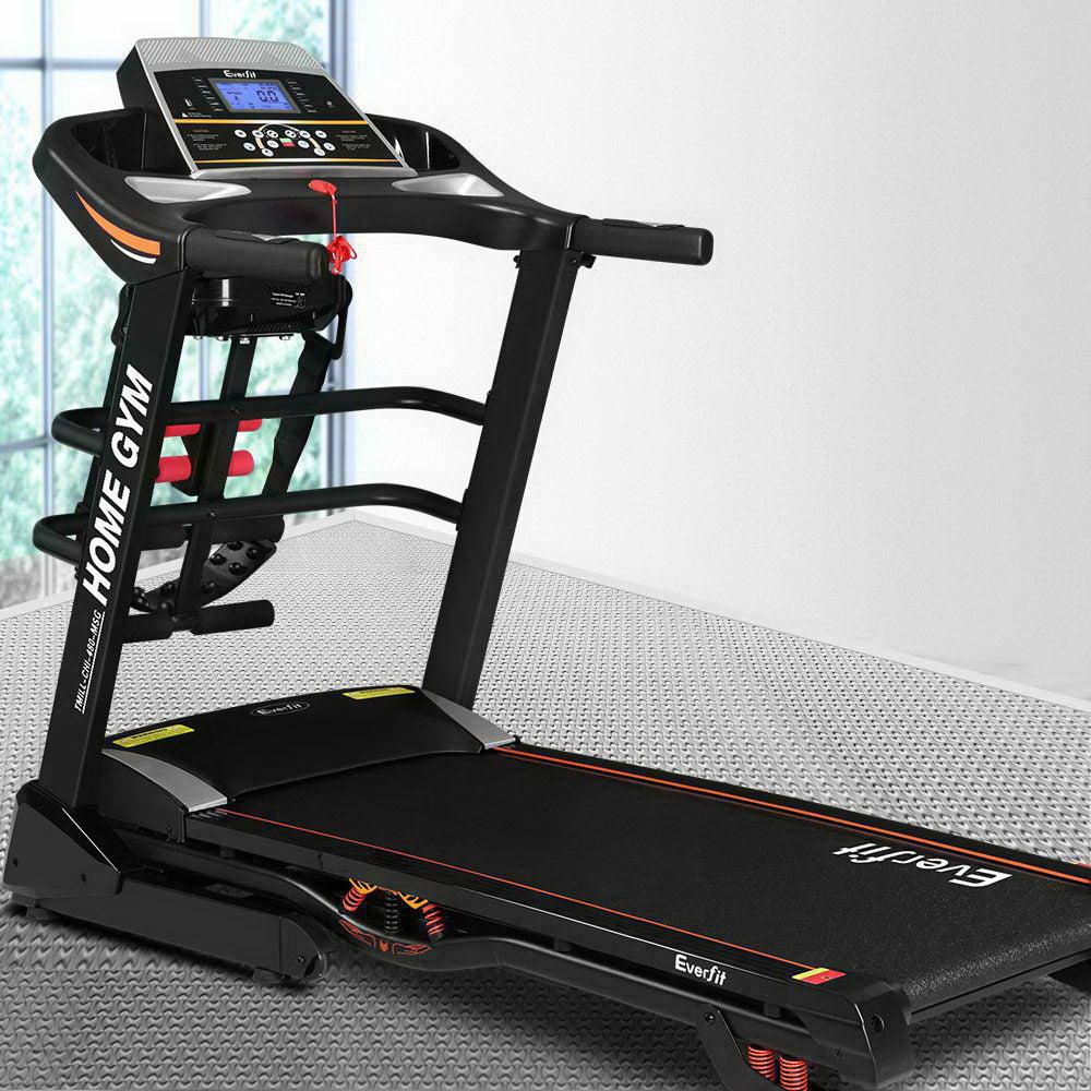 Everfit Treadmill Electric Home Gym Fitness Exercise Machine w/ Massager 480mm - The Fight Club