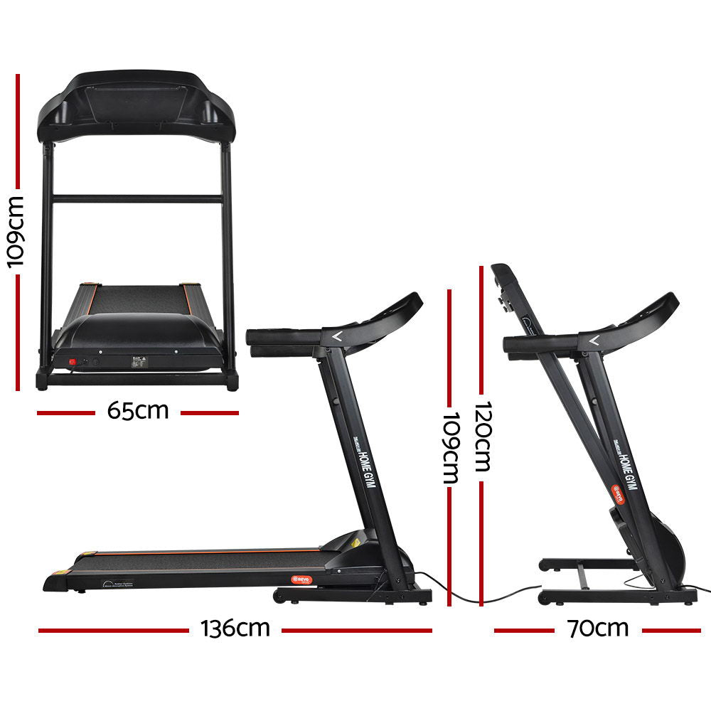 Everfit Treadmill Electric Home Gym Fitness Exercise Machine Foldable 400mm - The Fight Club