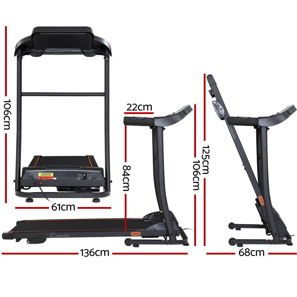 Everfit Treadmill Electric Home Gym Fitness Excercise Machine Incline 400mm - The Fight Club