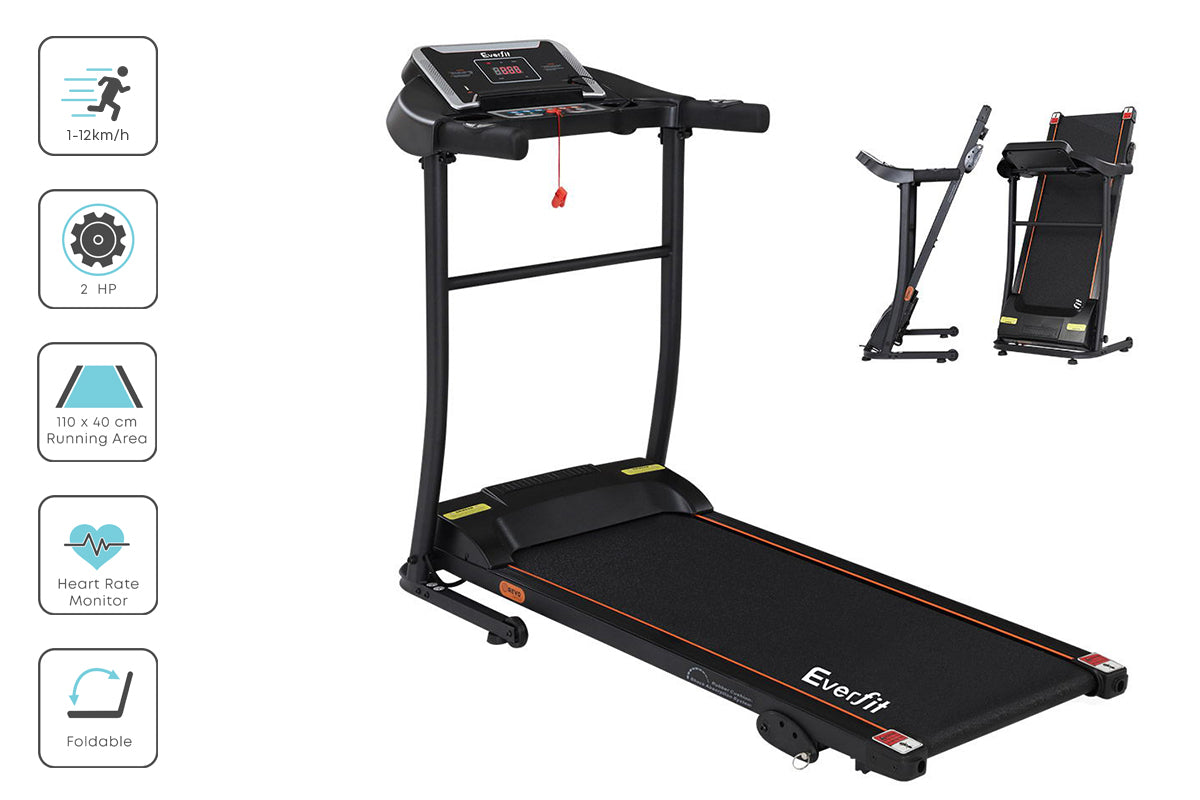 Everfit Treadmill Electric Home Gym Fitness Excercise Machine Incline 400mm - The Fight Club