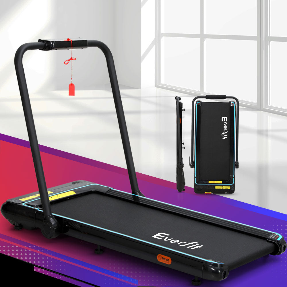 Everfit Treadmill Electric Walking Pad Under Desk Home Gym Fitness 420mm Remote - The Fight Club