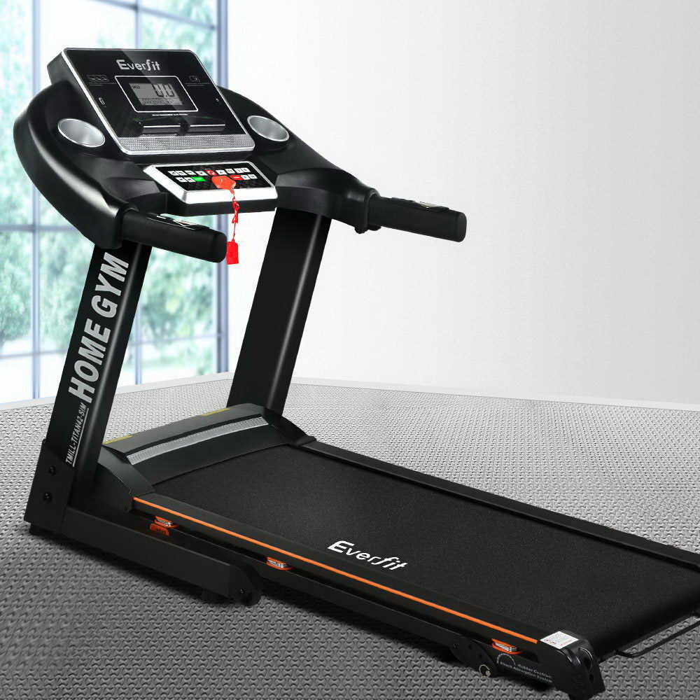 Everfit Treadmill Electric Home Gym Fitness Exercise Machine Hydraulic 420mm - The Fight Club