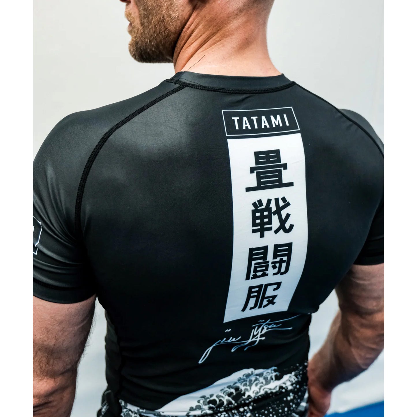 Tatami Kanagawa Short Sleeve Rash Guard Black - The Fight Club