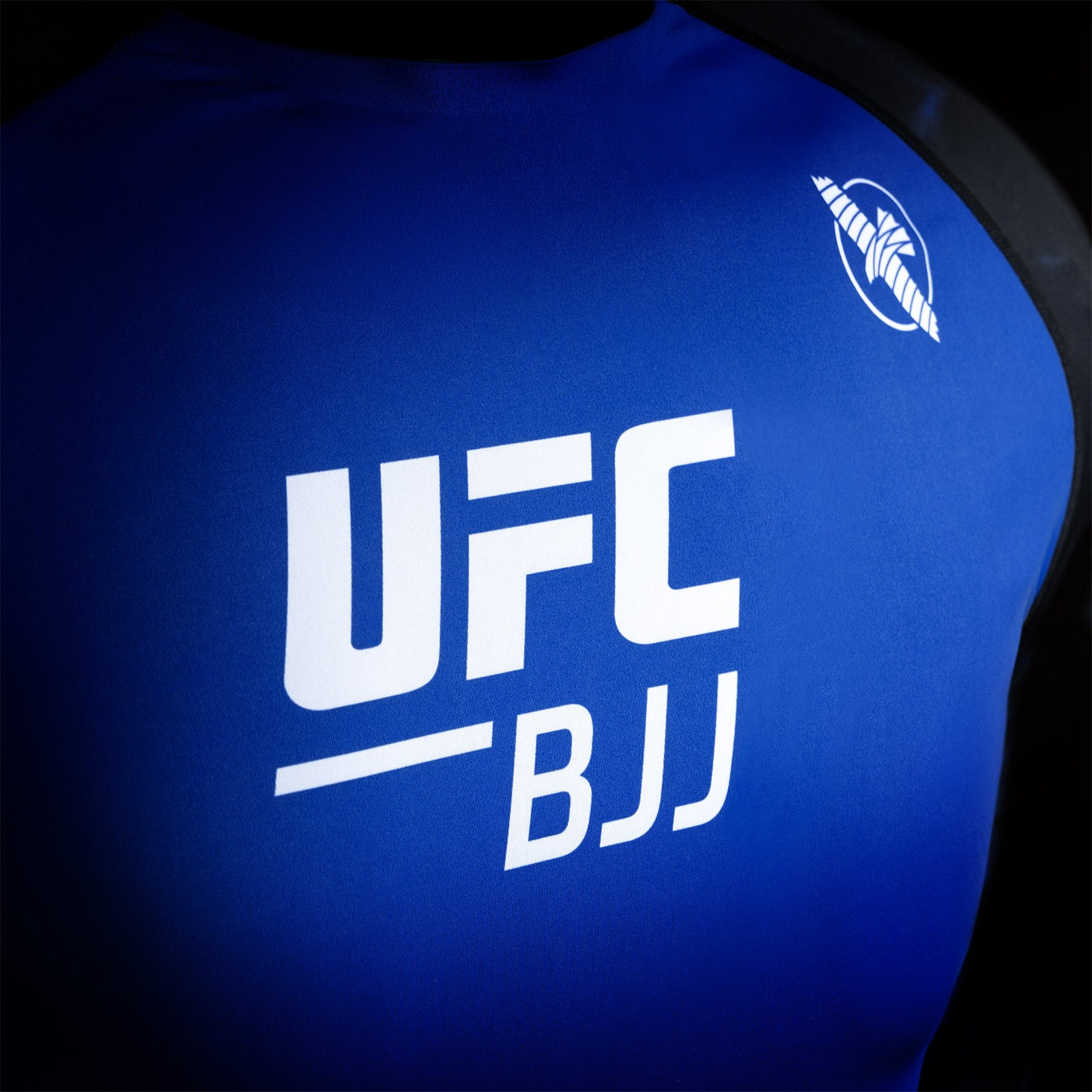 Hayabusa UFC BJJ Short Sleeve Rash Guard Blue - The Fight Club