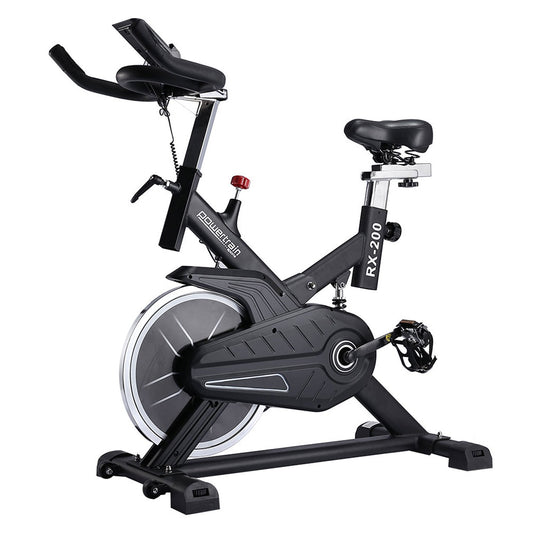 Powertrain RX-200 Exercise Spin Bike Cardio Cycling - Black - The Fight Club