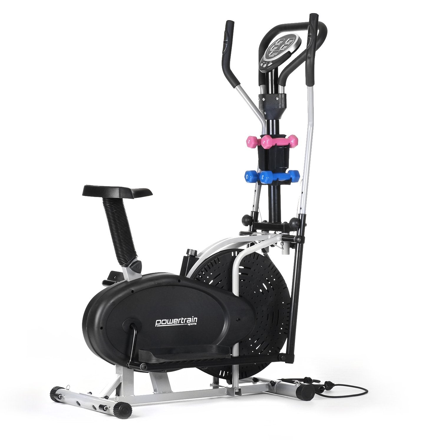 Powertrain 5-in-1 Elliptical Cross Trainer Bike with Dumbbell Sets - The Fight Club