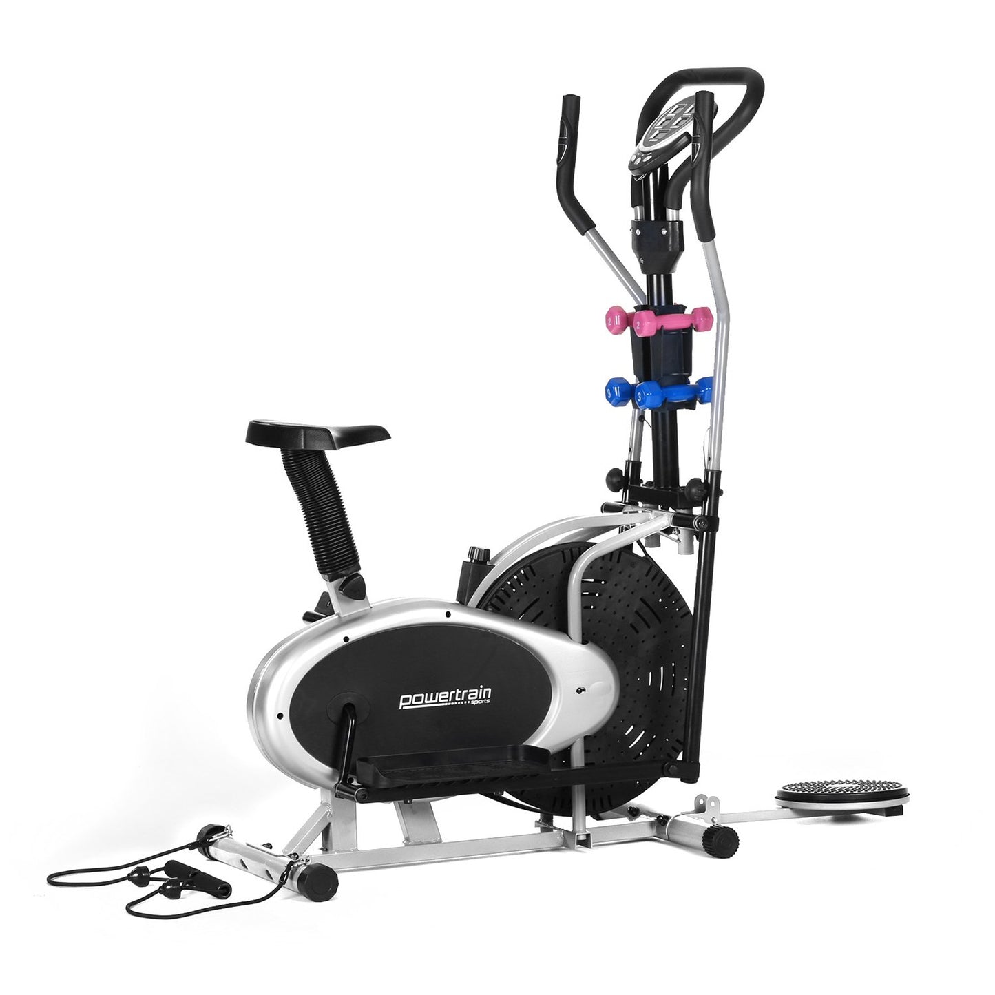 Powertrain 6-in-1 Elliptical Cross Trainer Bike with Weights and Twist Disc - The Fight Club