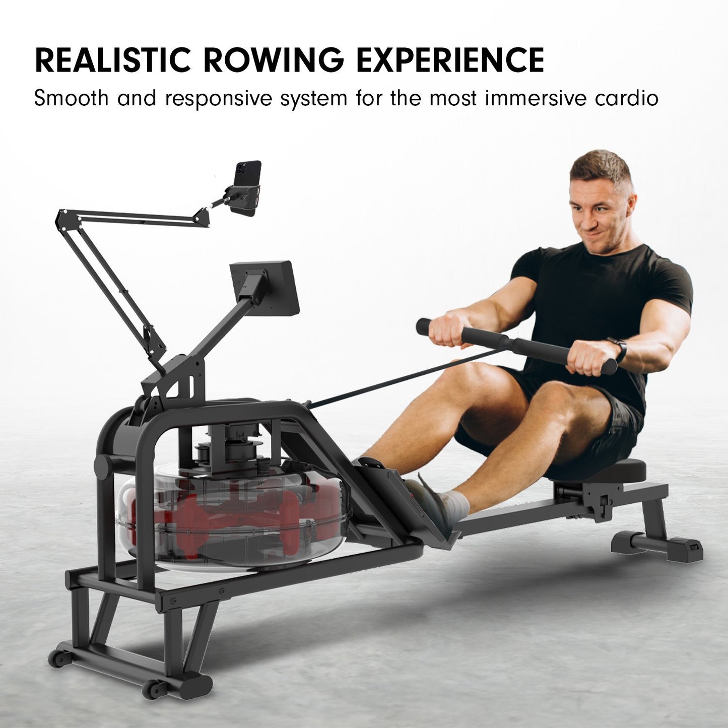 Powertrain 13L Water Resistance Rowing Machine Rower - The Fight Club