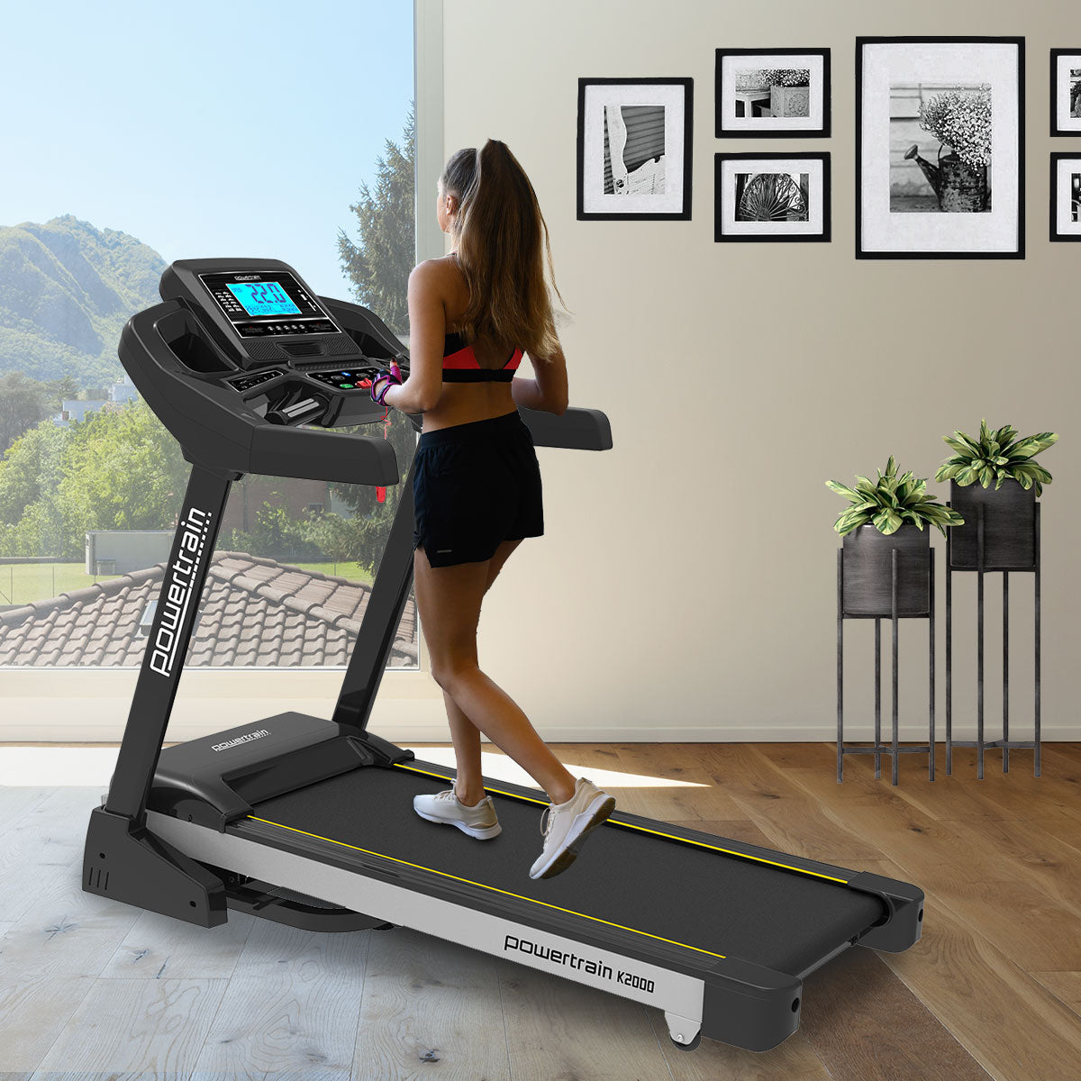 Powertrain K2000 Treadmill w/ Fan & Auto Incline Speed 22km/h - The Fight Club