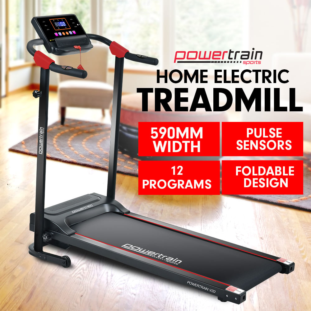 Powertrain V20 Foldable Treadmill Home Gym Cardio Walking Machine - The Fight Club