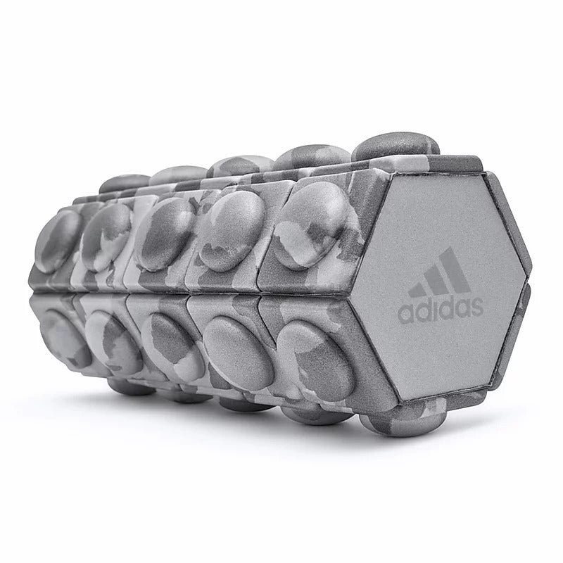 Adidas Mini Textured Foam Roller Recovery Gym Fitness Sport Physio - Grey Camo - The Fight Club