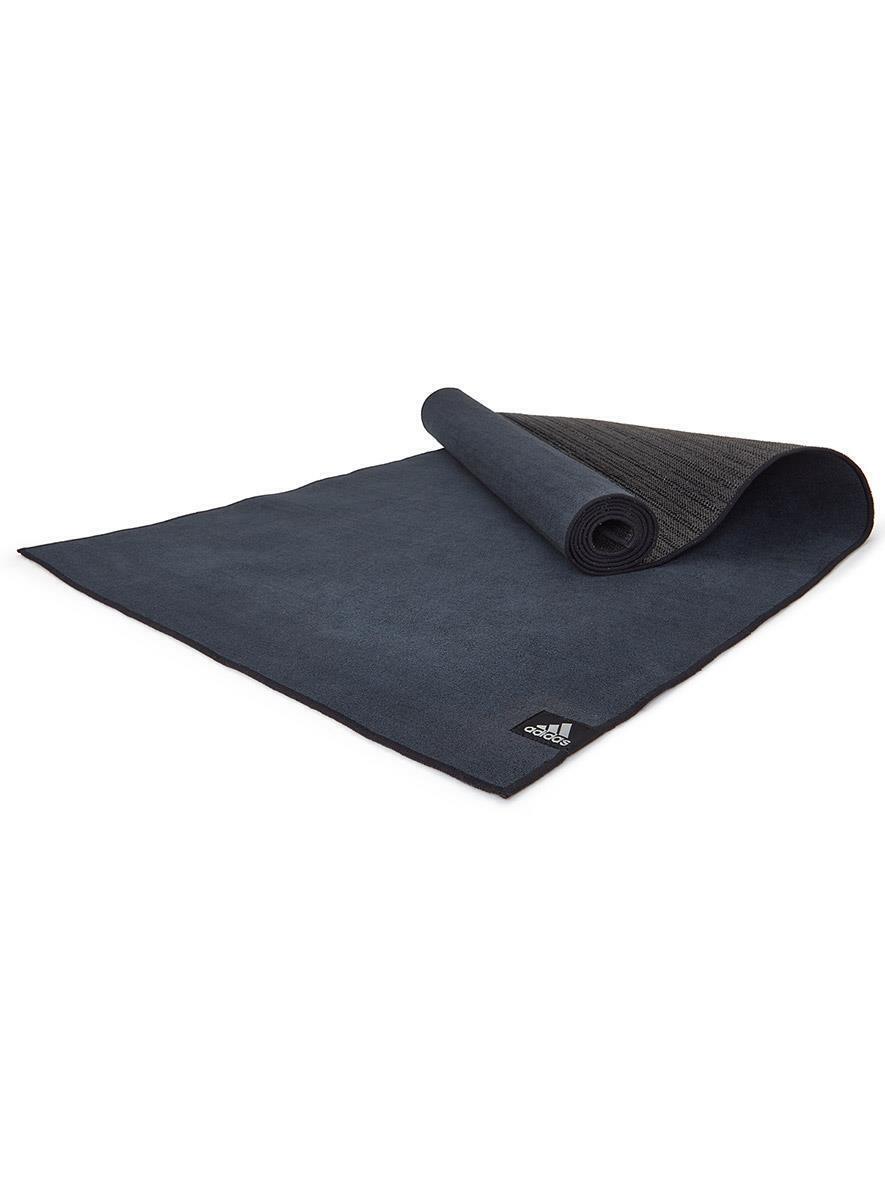 Adidas 2mm Hot Bikram Yoga Mat Pad Exercise Fitness Pilates Gym Non-Slip - Black - The Fight Club