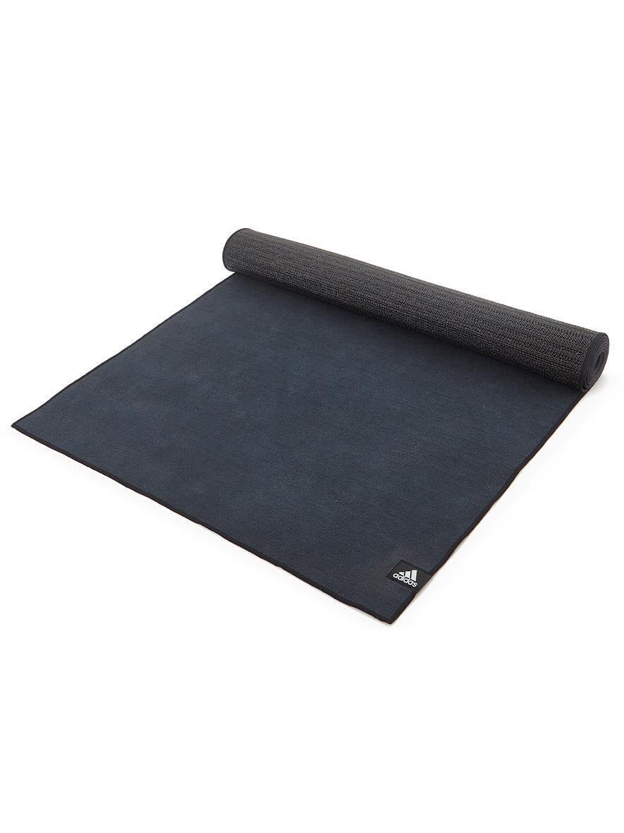 Adidas 2mm Hot Bikram Yoga Mat Pad Exercise Fitness Pilates Gym Non-Slip - Black - The Fight Club