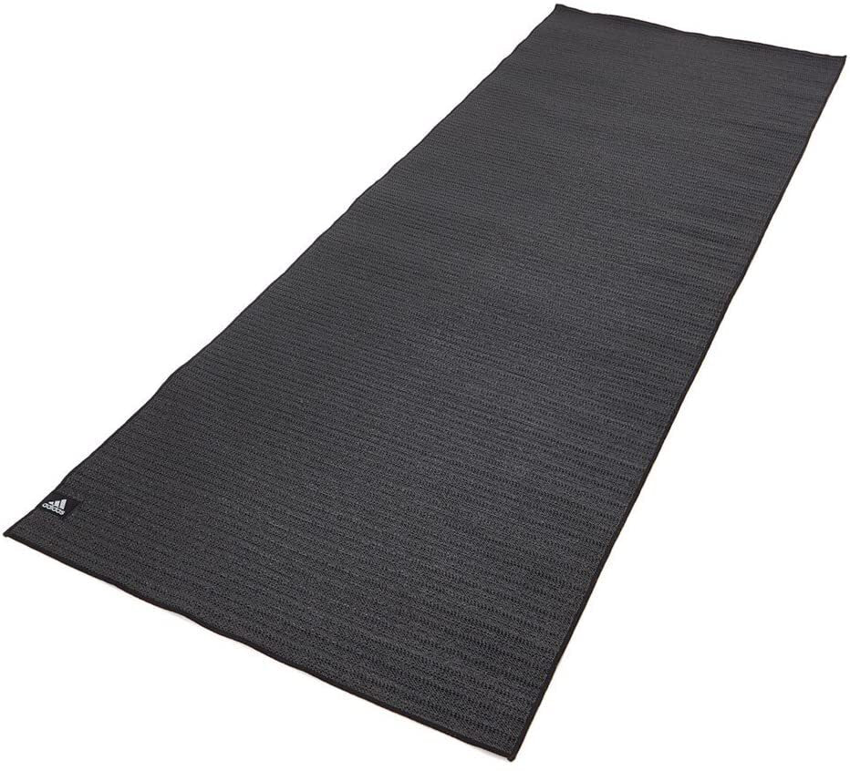 Adidas 2mm Hot Bikram Yoga Mat Pad Exercise Fitness Pilates Gym Non-Slip - Black - The Fight Club