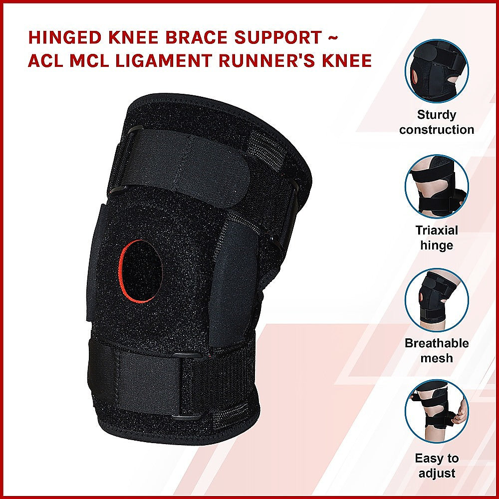 DSZ Hinged Knee Brace Support - ACL MCL ligament Runner's Knee - The Fight Club