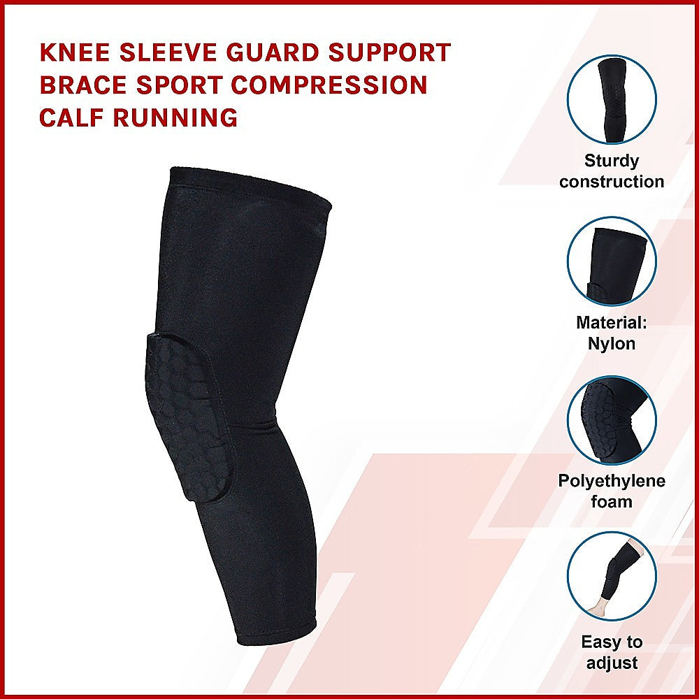 DSZ Knee Sleeve Guard Support Brace Sport Compression Calf Running - The Fight Club