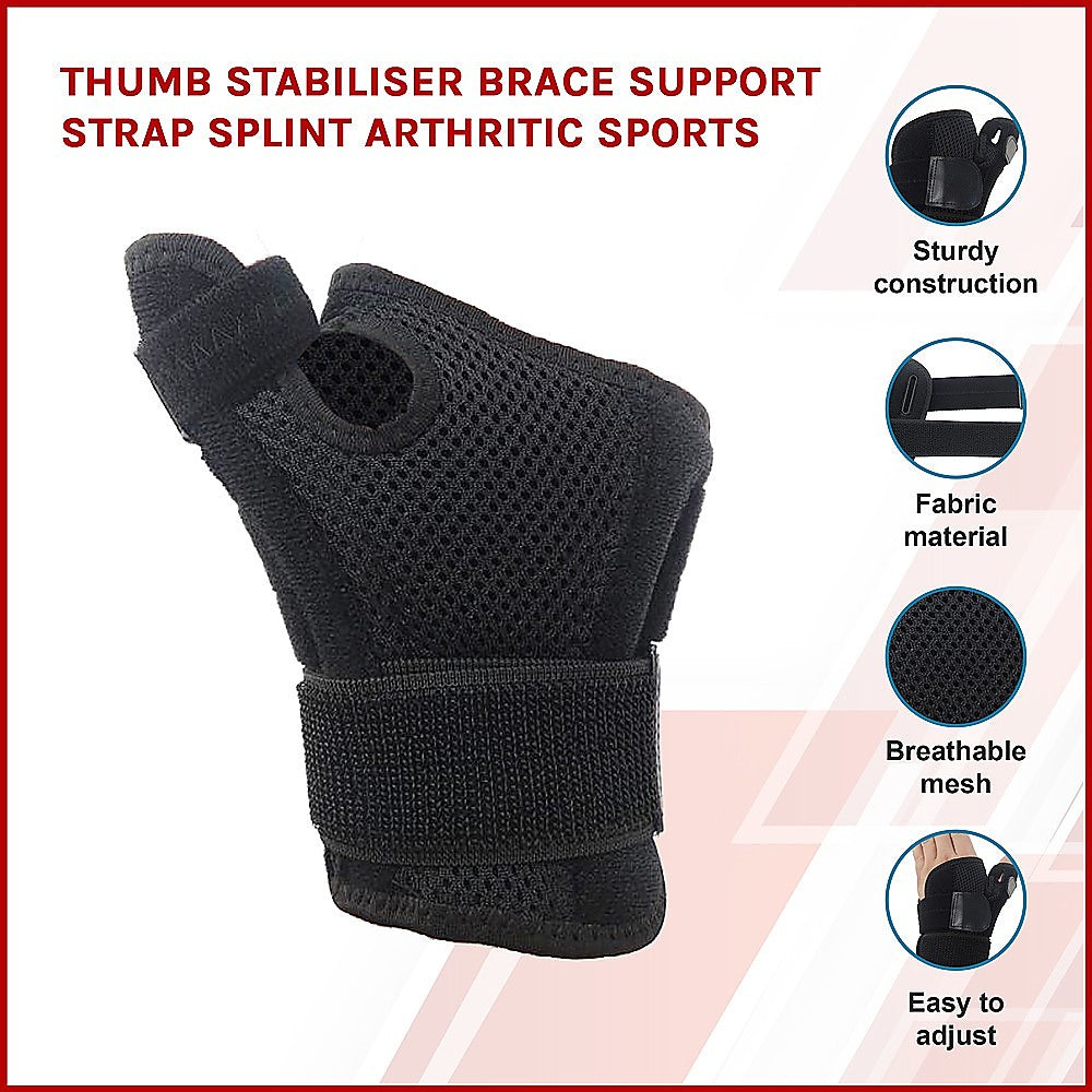 DSZ Thumb Stabiliser Brace Support Strap Splint Arthritic Sports - The Fight Club